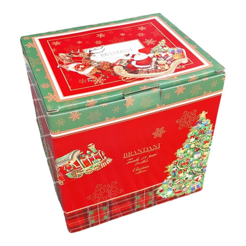 BRANDANI TAVOLA 18 PZ CHRISTMAS PORCELLANA