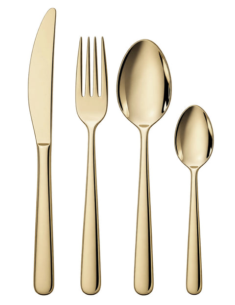 BRANDANI POSATA GOCCIA SET 24 PZ CHAMPAGNE  INOX/PVD
