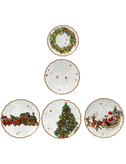 BRANDANI TAVOLA 18 PZ CHRISTMAS PORCELLANA