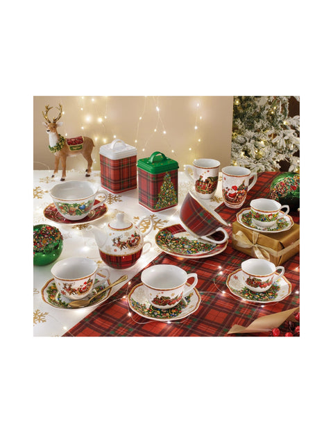 BRANDANI TAZZA THE CHRISTMAS SET 2 PZ PORCELLANA