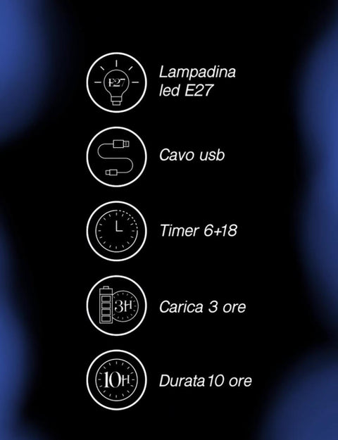 EDG Enzo De Gasperi Lampada da Tavolo Abat Jour Usb Satinata Malva d.12 h.15
