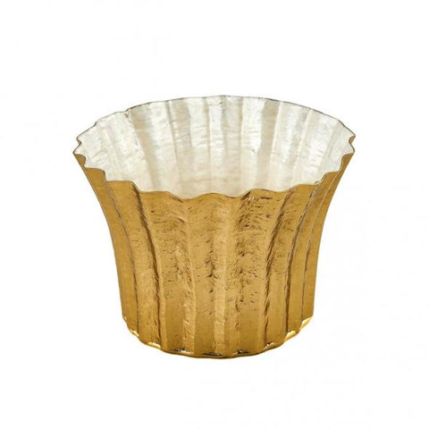 Edg Enzo De Gasperi vaso brass oro cm23 d32