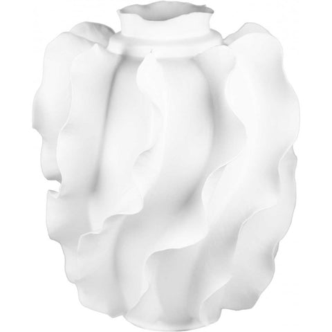 Baci Milano Vaso in porcellana dal design moderno "Ricciolo" Forme 25x35