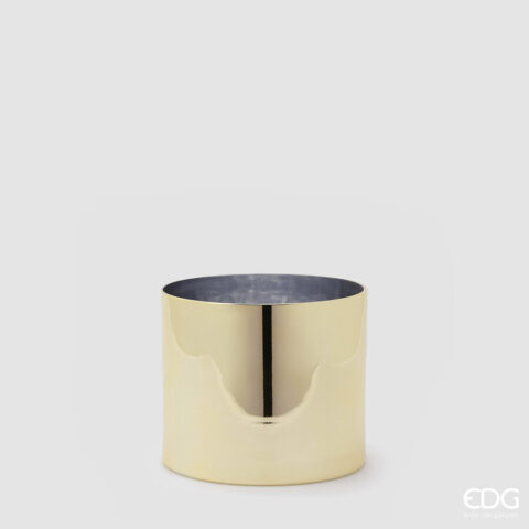 EDG Enzo De Gasperi Vaso Cilindro Oro H15 D18 NIDA