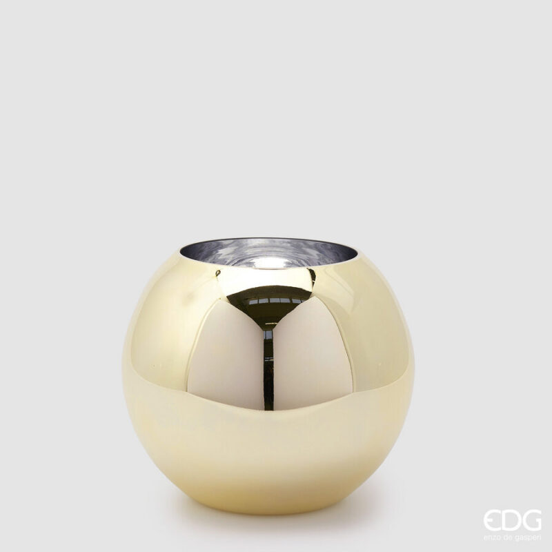 EDG Enzo De Gasperi Vaso Sfera Oro H20 D23 NIDA