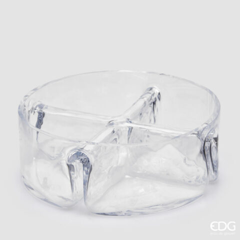 EDG Enzo De Gasperi Ciotola Rotonda 4 Scomparti D25 cm h9
