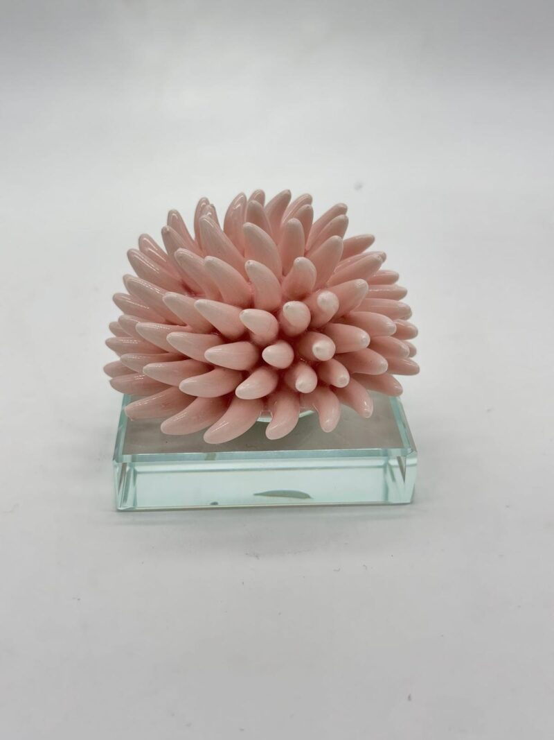 SARA'S IDEA RICCIANE' SU BASE CRISTALLO 7.5X7.5X6.5 COLORE CIPRIA