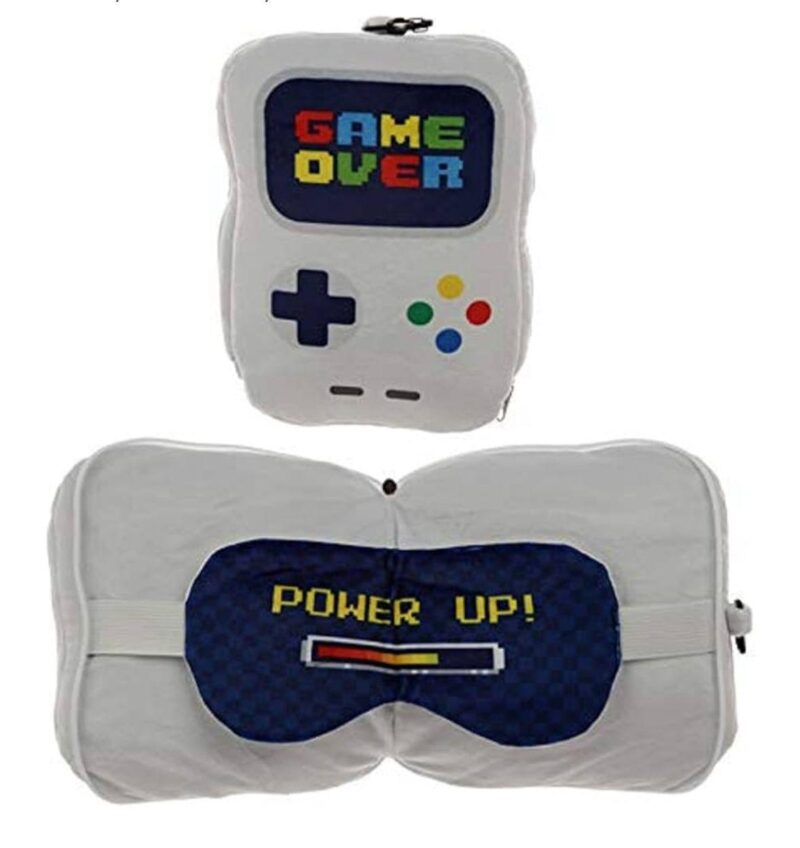 PUCKATOR CUSCINO DA VIAGGIO CON MASCHERA GAME OVER