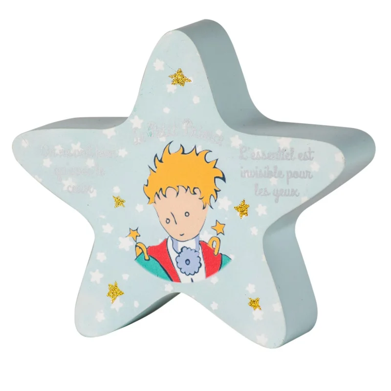 ENESCO SALVADANAIO STELLE DI LEGNO PICCOLO PRINCIPE  H10 x L15 x P5,5 cm