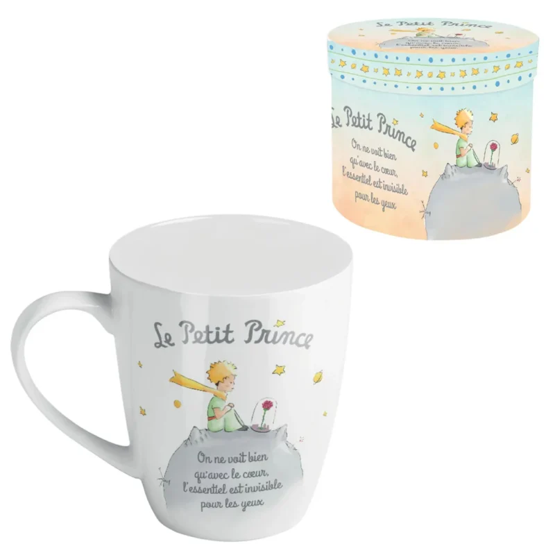 ENESCO Tazza in ceramica Planet nella sua confezione individuale IL PICCOLO PRINCIPE  H11 x L13 x P13 cm