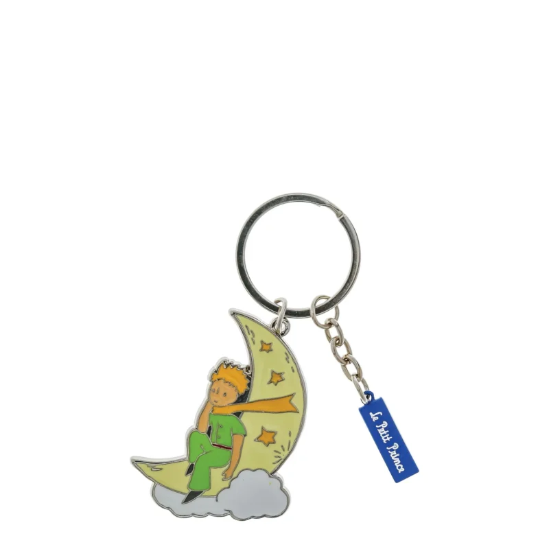 ENESCO Portachiavi con charm lunare in metallo  PICCOLO PRINCIPE 8X3 H9,5 x L5,5 x P0,2 cm