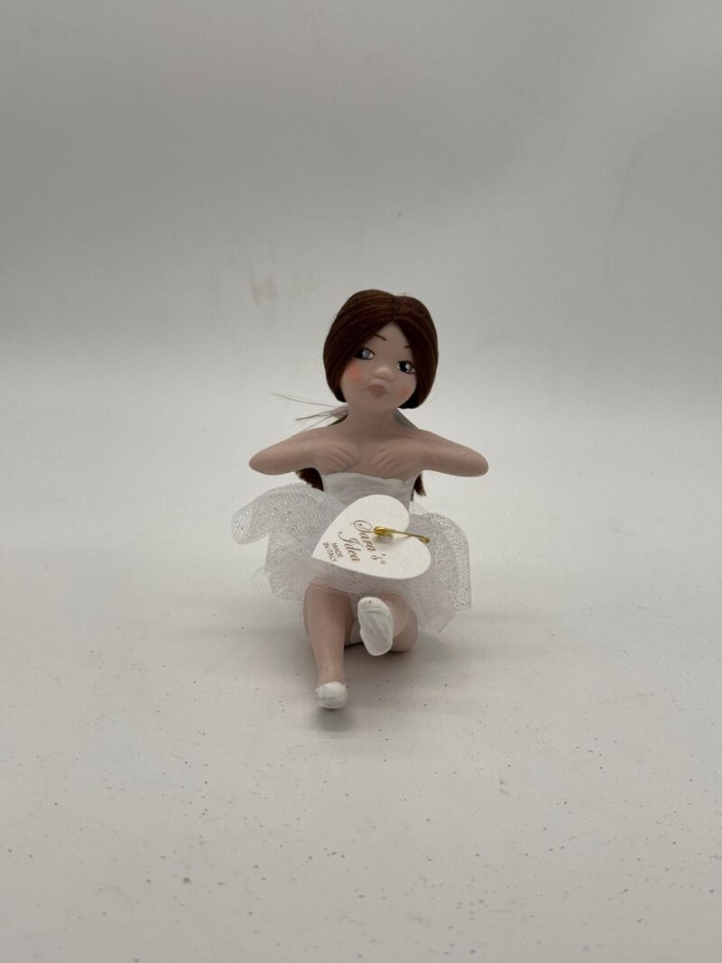 SARA'S IDEA BALLERINA PICCOLA IN PORCELLANA POSIZIONI ASSORTITE  H11 BIANCO BRUNA