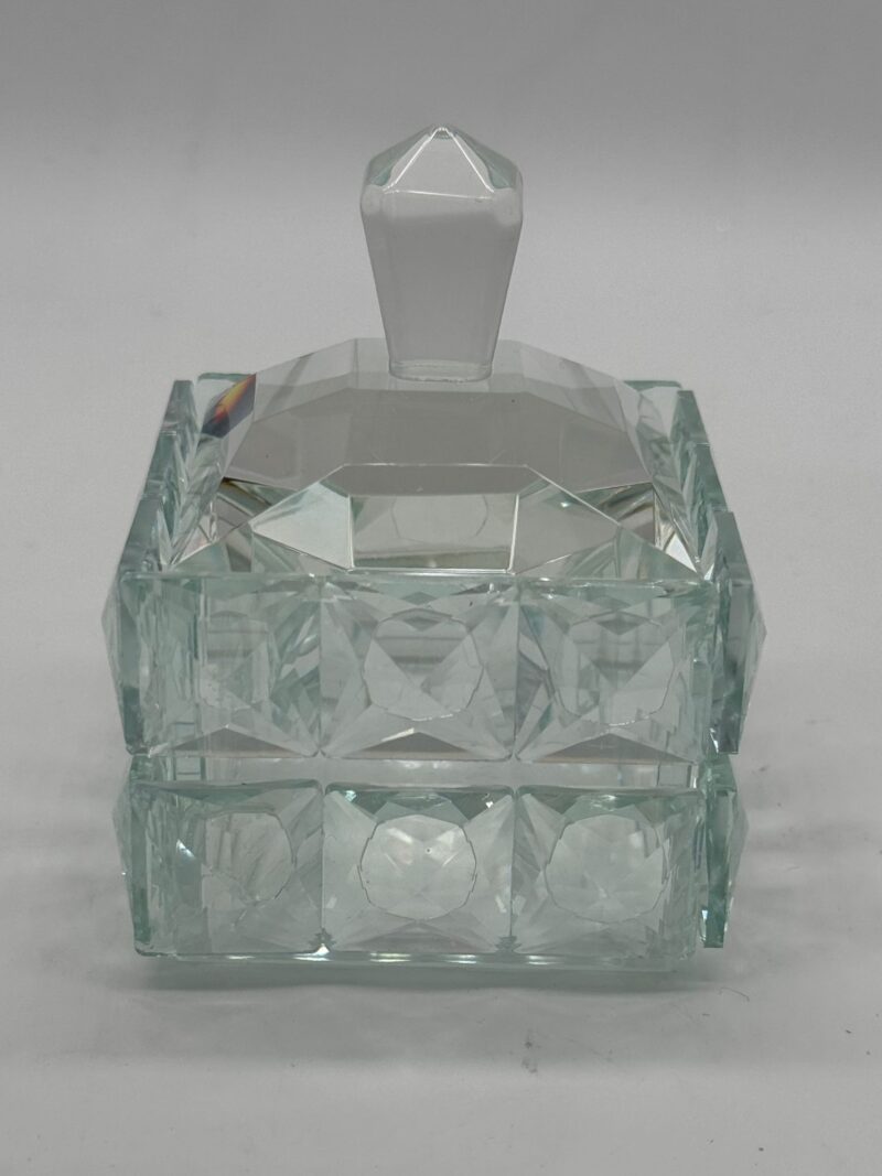 RANOLDI CRISTALLO  PORTAGIOIE SCATOLA IN CRISTALLO 8X8X10