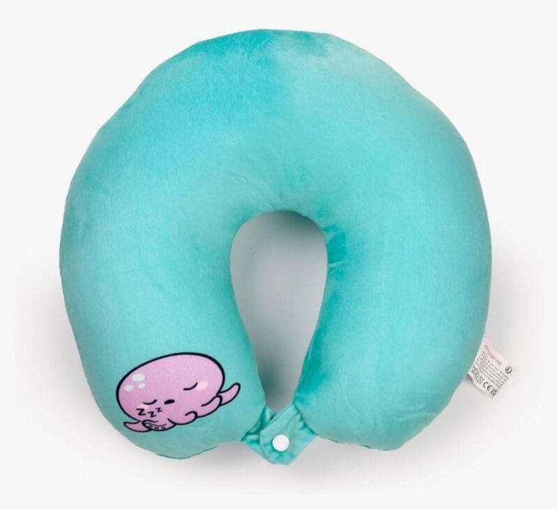 PUCKATOR CUSCINO DA VIAGGIO CON PELUCHE 2 IN 1 WENDY IL POLPO - immagine 2